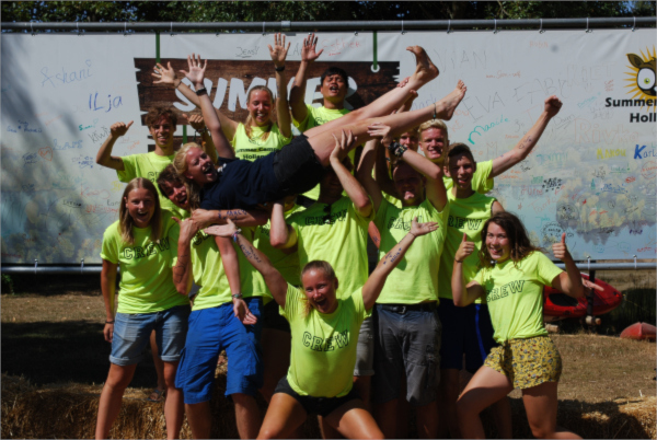 Kamp begeleiders bij zomerkampen in Nederland